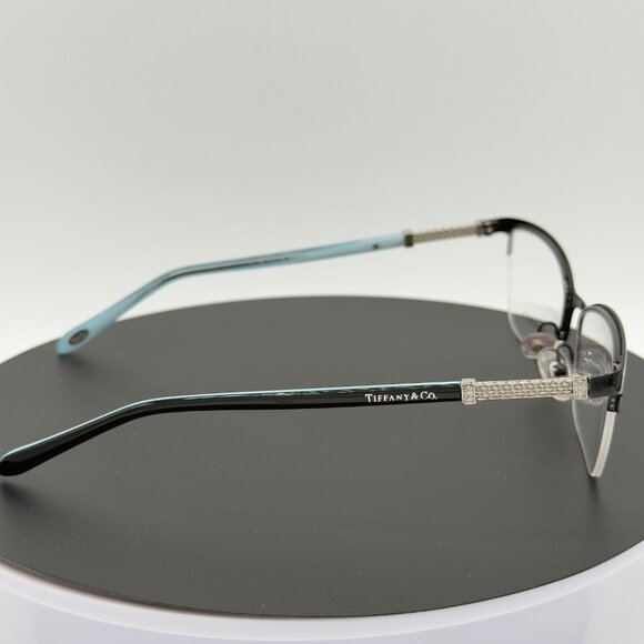 Tiffany TF1111-B 6097 Italy Black Silver HalfRim Eyeglasses Frames Women NOTE - Picture 7 of 10